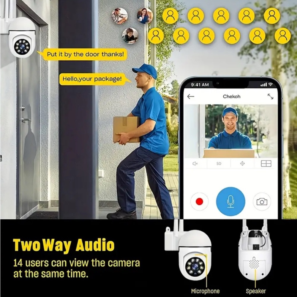 White Security Camera Set - Picture 2 of 8